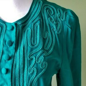 Vintage Victorian Edwardian Steampunk Ringmaster Embroidered Buttondown